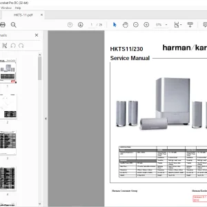 Harman kardon HKTS11/230 Service Manual  - PDF DOWNLOAD