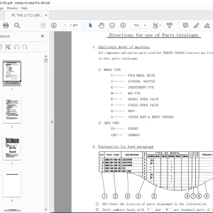 Iseki TH4295 TH4335 Tractor Parts Manual (1772-097-100-00) - PDF DOWNLOAD