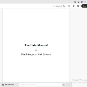 Ken Pfrenger and Kirk Lawson Bata Manual 2011 - PDF