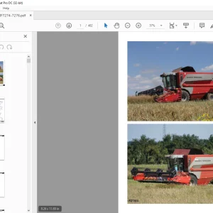 MASSEY FERGUSON MF7274-MF 7276 Harvester Parts Manual - PDF