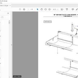 Massey Ferguson MF 1006/1008/1214/1216 CORN HEADERS Parts Manual - PDF