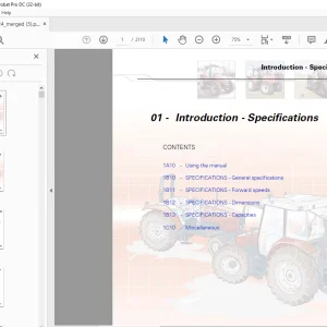 Massey Ferguson MF 5400 Tractor Repair & Parts Manual - PDF