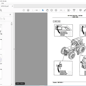 Massey Ferguson MF 8160 TRACTOR 1637286 Parts Manual - PDF