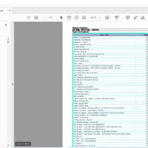 Massey Ferguson MF 8260 TRACTOR 1637374 Parts Manual - PDF