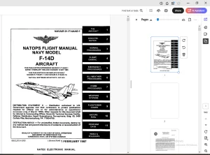 NATOPS Navy Model F-14D 1997 Aircraft Flight Manual - PDF