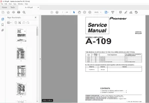 Pioneer A-109 STEREO AMPLIFIER Service Manual - PDF DOWNLOAD