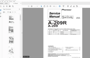 Pioneer A-209R A-209 STEREO AMPLIFIER Service Manual - PDF DOWNLOAD