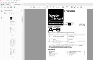 Pioneer A-6 Stereo Amplifier Service Manual - PDF DOWNLOAD
