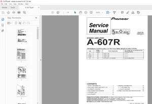 Pioneer A-607R STEREO AMPLIFIER Service Manual - PDF DOWNLOAD