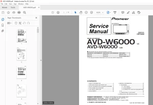 Pioneer AVD-W6000 UC AVD-W6000 EW Color LCD Display Service Manual - PDF DOWNLOAD