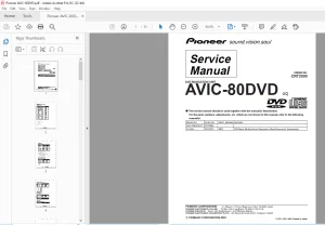 Pioneer AVIC-80DVD UC DVD NAVIGATION UNIT Service Manual - PDF DOWNLOAD