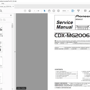 Pioneer CDX-MG2006ZRN EW 6 DISC IN-DASH CD CHANGER Service Manual - PDF DOWNLOAD