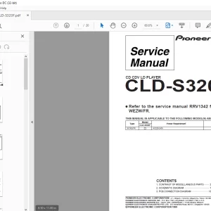 Pioneer CLD-S320F CD CDV LD PLAYER Service Manual - PDF DOWNLOAD