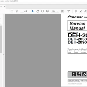 Pioneer DEH-2050MPA/XN/EC DEH-2050MPG/XN/EC DEH-2090MP/XN/ID Service Manual PDF