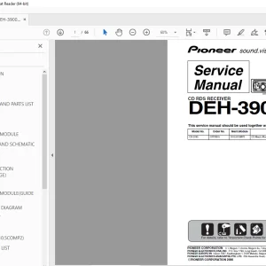 Pioneer DEH-3900MP/XN/EW5 CD RDS RECEIVER Service Manual-PDF DOWNLOAD