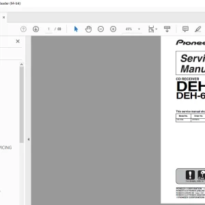 Pioneer DEH-4090MP/XN/ID DEH-6010MP/XN/UR CD RECEIVER Service Manual-PDF