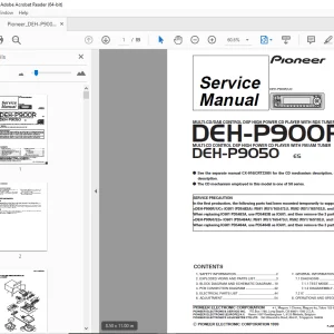 Pioneer DEH-P900R UC DEH-P9050 ES Service Manual PDF DOWNLOAD