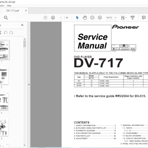 Pioneer DV-717 DVD PLAYER Service Manual - PDF DOWNLOAD