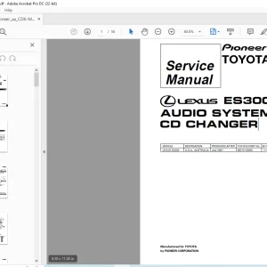 Pioneer ES300 AUDIO SYSTEM CD CHANGER Service Manual - PDF DOWNLOAD
