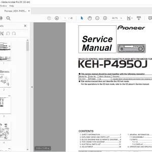 Pioneer KEH-P4950J X1M/ES MULIT CD CONTROL HIGH POWER  Service Manual - PDF