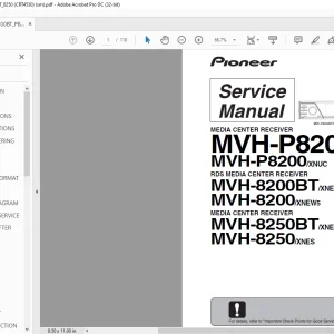 Pioneer MVH-P8200BT MVH-P8200 MVH-8200BT MVH-8200 MVH-8250BT MVH-8250 Service Manual - PDF