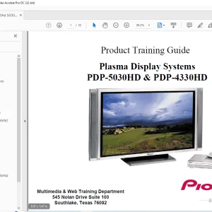 Pioneer PDP-5030HD & PDP-4330HD Plasma Display Systems SERVICE MANUAL - PDF