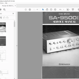 Pioneer SA-9500II STEREO AMPLIFIER SERVICE MANUAL - PDF DOWNLOAD