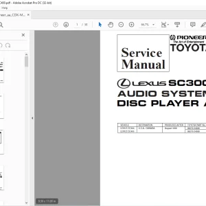 Pioneer SC300 SC400 AUDIO SYSTEM DISC PLAYER ASSY Service Manual - PDF DOWNLOAD