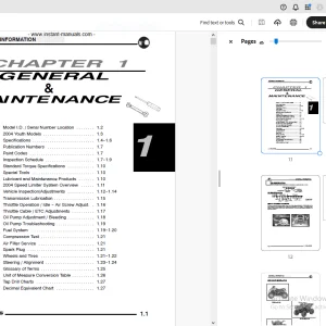 Polaris 2004 Sportsman 90 Predator 50 90 Service Manual - PDF