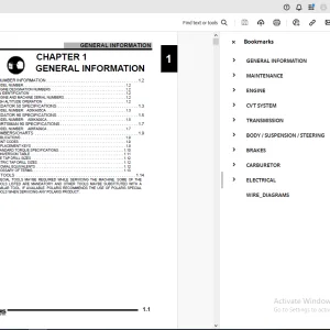 Polaris 2006 Predator 5090 & Sportsman 90 Service Manual - PDF