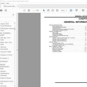 Polaris 2009 Outlaw 450 MXR Outlaw 525 S Outlaw IRS Service Manual - PDF