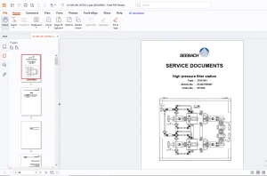 SEEBACH 3195-001 SERVICE DOCUMENTS High Pressure Filter Station Operation Manual PDF