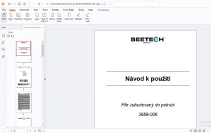 Seetech 2658-006 Filtr zabudovaný do potrubí Návod k použití - PDF