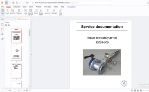 Seetech 30003-000 Return flow safety device Service documentation Operating manual - PDF
