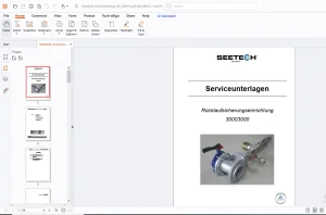 Seetech 30003000 Rücklaufsicherungseinrichtung Serviceunterlagen Betriebsanleitung - PDF