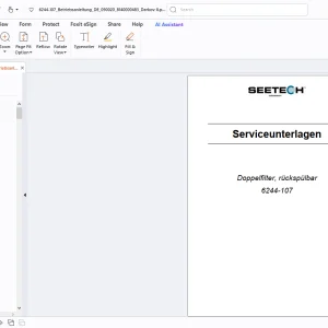 Seetech 6244-107 Doppelfilter Betriebsanleitung PDF