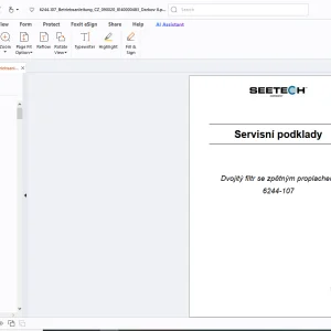 Seetech 6244-107 Dvojitý filtr se zpětným proplachem Návod k použití  - PDF