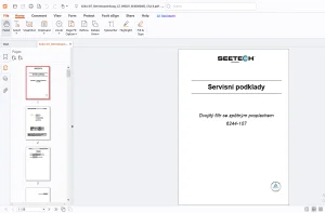 Seetech 6244-107 Dvojitý filtr se zpětným proplachem Servisní podklady Návod k použití  - PDF