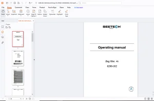 Seetech 6266-002 Bag filter, 4x Operating manual - PDF DOWNLOAD