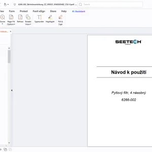 Seetech 6266-002 Pytlový filtr, 4 násobný Návod k použití - PDF