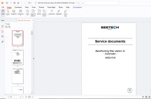 Seetech 6452-016 Backflushing filter station 2x Automatic Service documents Operating Manual - PDF