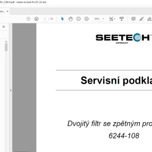 Seetech Dvojitý filtr se zpětným proplachem 6244-108 Servisní podklady Manual - PDF DOWNLOAD