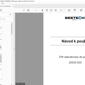 Seetech Filtr zabudovaný do potrubí 20532-020 Návod k použití - PDF DOWNLOAD