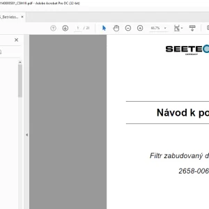 Seetech Filtr zabudovaný do potrubí 2658-006 Návod k použití - PDF DOWNLOAD