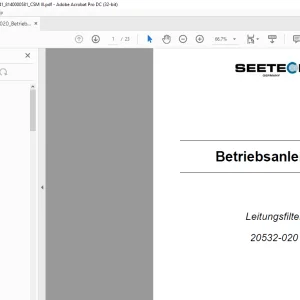 Seetech Leitungsfilter 20532-020 Betriebsanleitung -  PDF DOWNLOAD