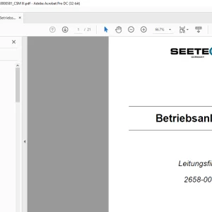 Seetech Leitungsfilter 2658-006 Betriebsanleitung -  PDF DOWNLOAD