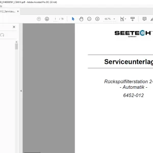 Seetech Rückspülfilterstation 2-fach Automatik 6452-012  Serviceunterlagen Manual - PDF DOWNLOAD