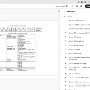 Sprinter 2005 VA Parts Manual - PDF DOWNLOAD