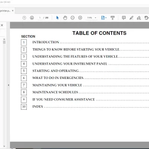 Sprinter 2005 VA Repair Manual PDF Download