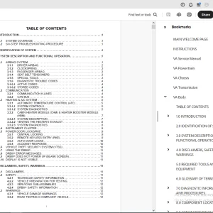 Sprinter 2006 VA Body Service Manual - PDF DOWNLOAD
